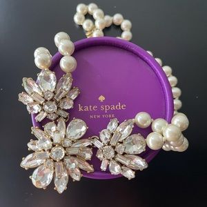 J.Crew Pearl and Faux Diamond Statement Necklace